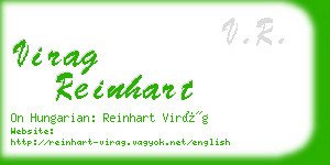 virag reinhart business card